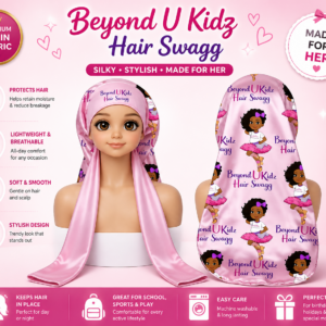 Beyond u kidz hair Bonnets pink