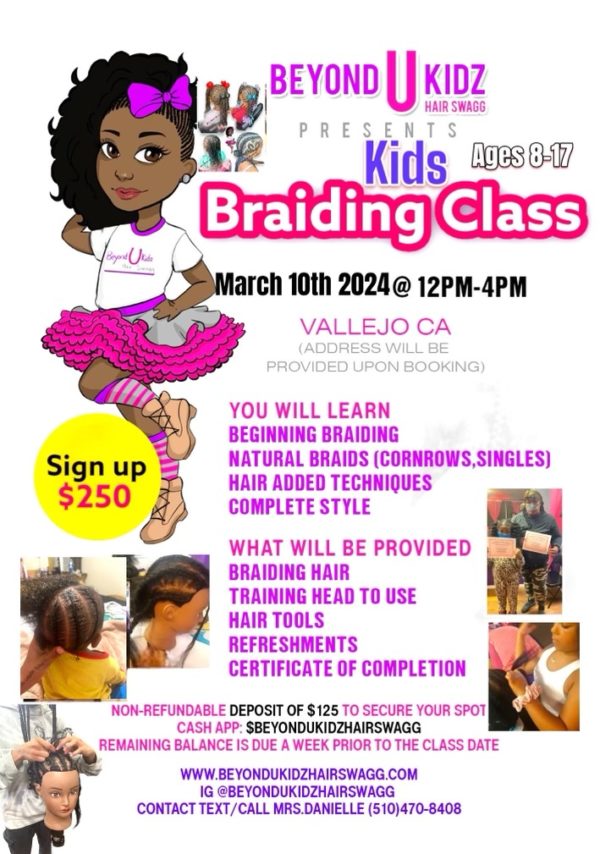 Hair Braiding Workshop March 10th